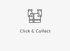 Click & Collect | Package with Hands Icon